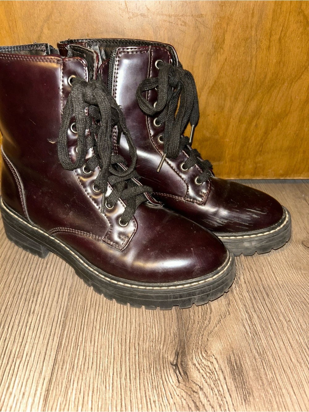 Burgundy Womens Boots